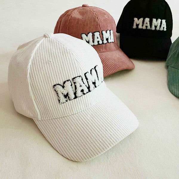 Pink Corduroy Baseball Hat — Santa Fe Momma Boutique