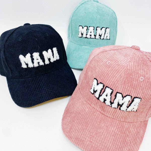 Pink Corduroy Baseball Hat — Santa Fe Momma Boutique