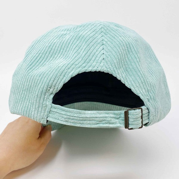 Pink Corduroy Baseball Hat — Santa Fe Momma Boutique