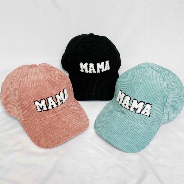 Pink Corduroy Baseball Hat — Santa Fe Momma Boutique